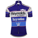 top-cycling-wear S / Blue Reynolds Paris Retro Men's Cycling Jersey
