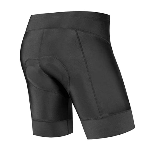 Shorts acolchados clásicos de gel negro para hombres