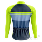 Montella Cycling Long Sleeve Striped Men's Long Sleeve Cycling Jersey