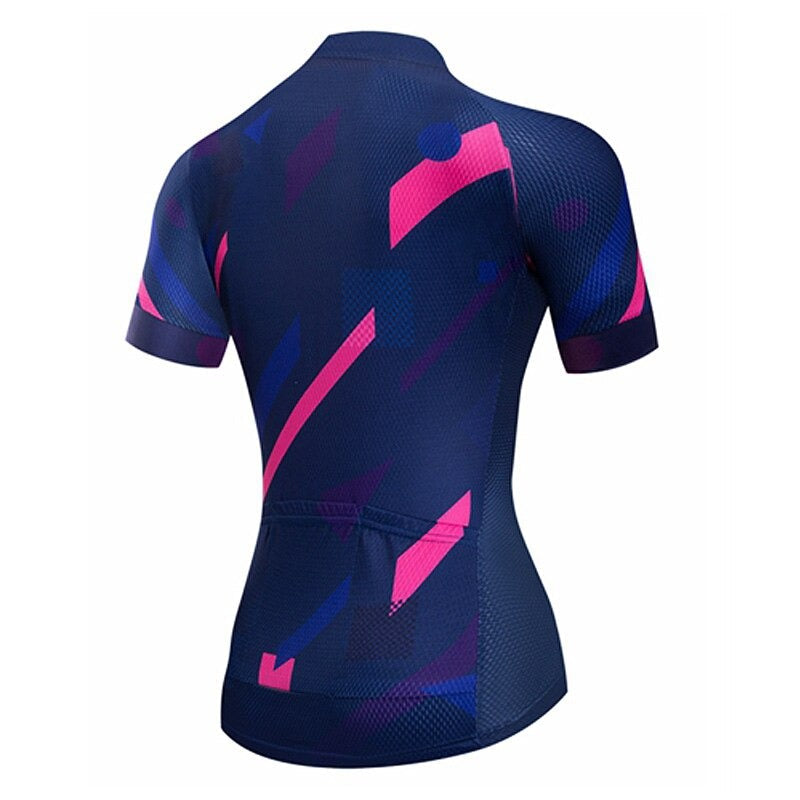 Women's Blue Lines Cycling Jersey