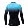 Montella Cycling Women's Blue Gradient Long Sleeve Cycling Jersey