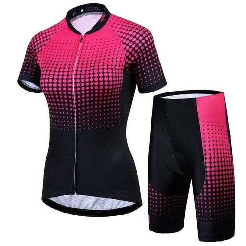 Montella Cycling Women's Pink Cycling Jersey and Shorts