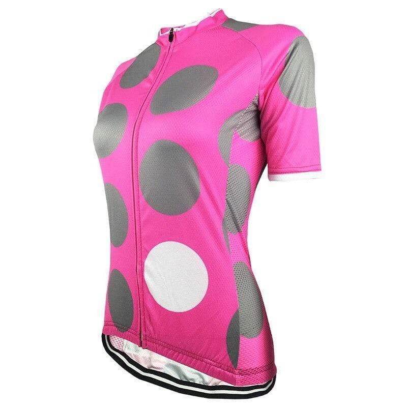 Montella Cycling Women's Pink Dots Cycling Jersey