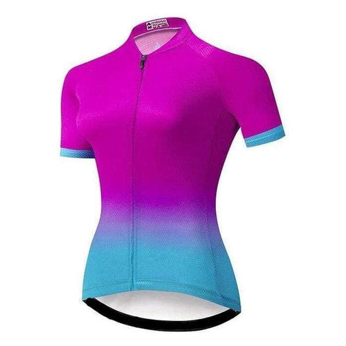 Montella Cycling S / Jersey Only Women's Pink Gradient Cycling Jersey or Shorts