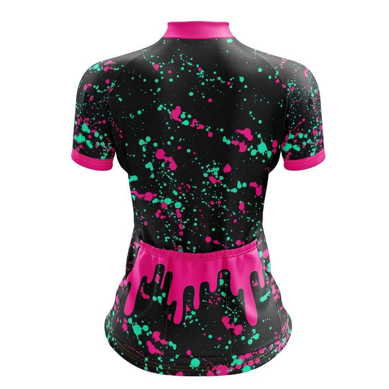 Montella Cycling Women's Pink Splash Cute Cycling Jersey